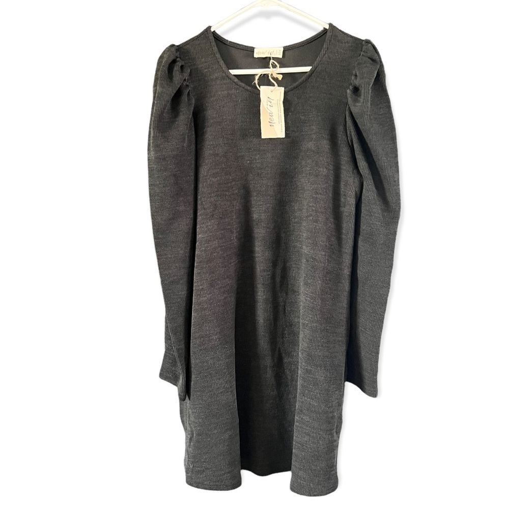 New In Women's Long Puff Sleeves Dress - M